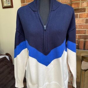 Lou and Grey pullover, zip front.